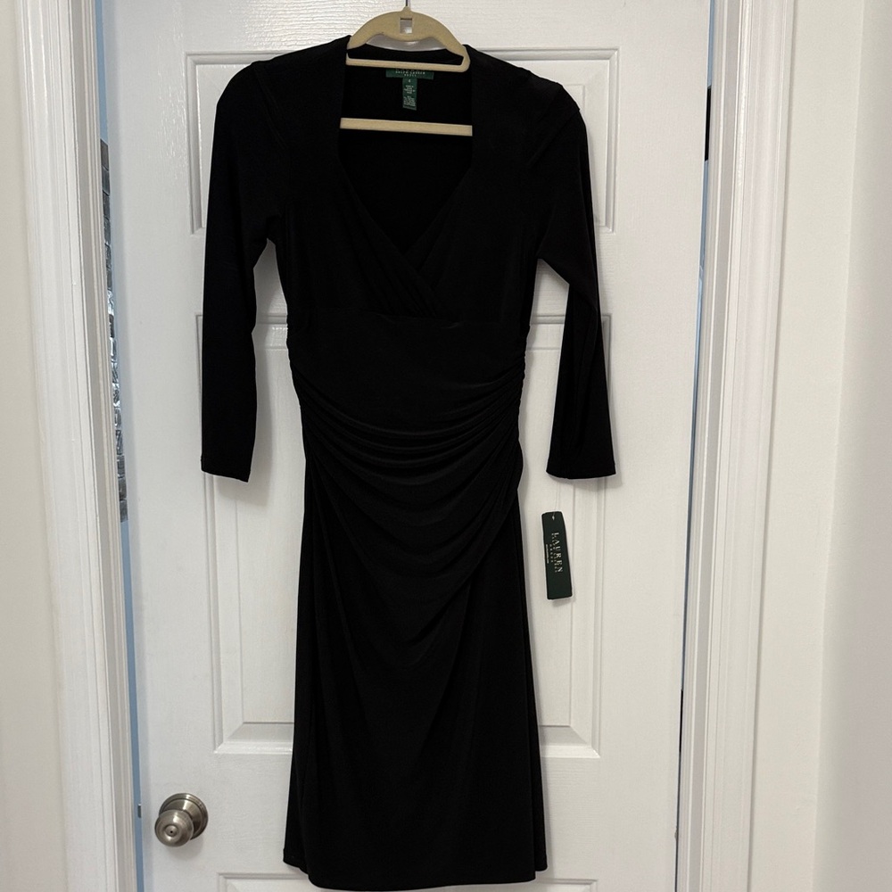 Lauren Ralph Lauren Black Long Sleeve Dress